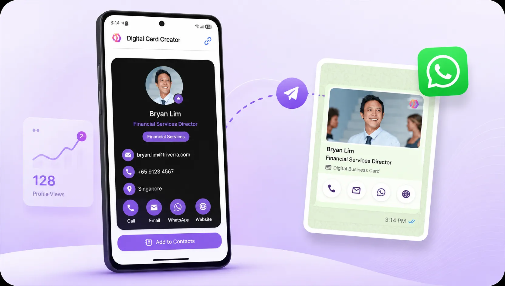 WhatsApp and social media tracking illustration