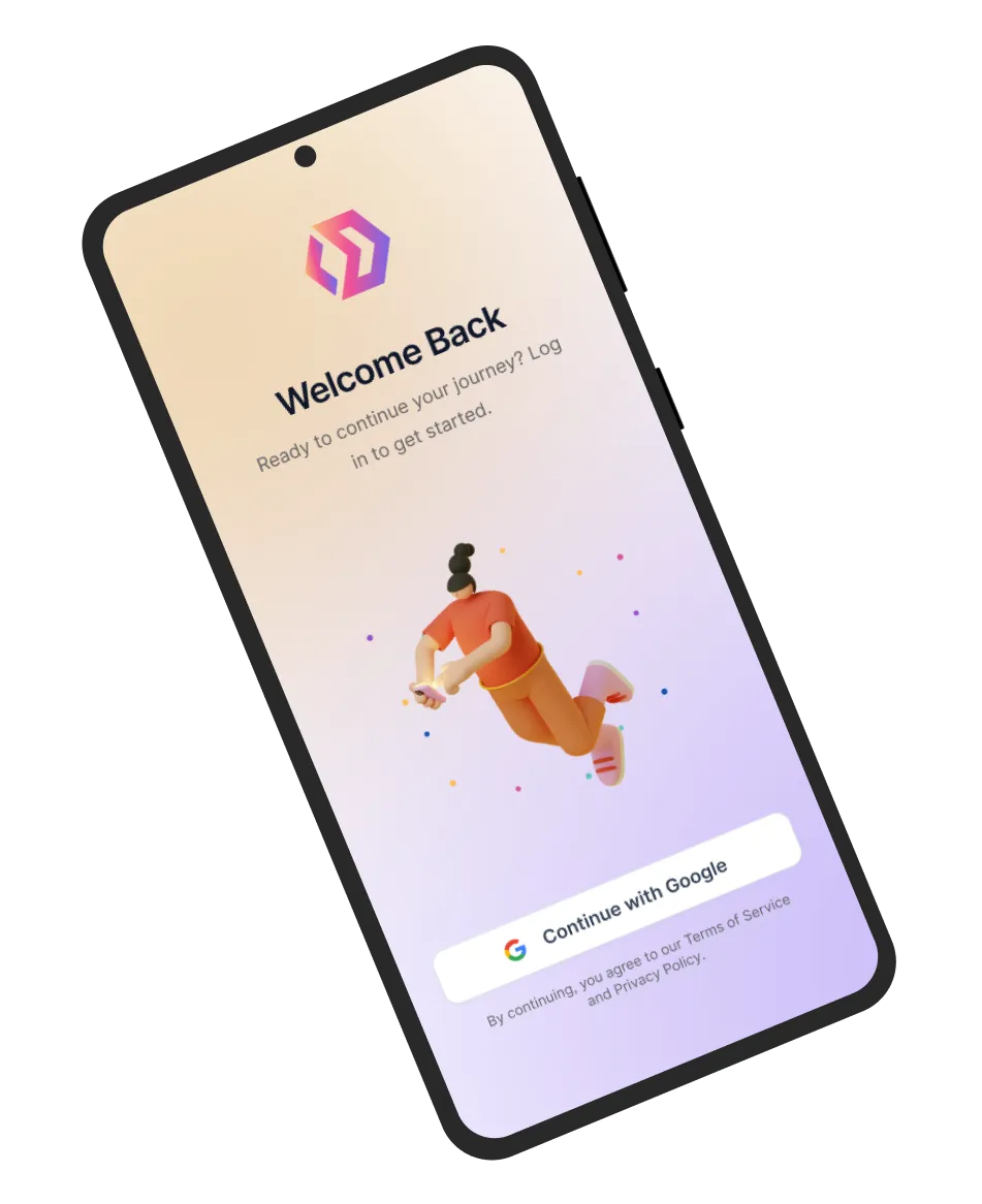 Create profile screen in Digital Card Creator app