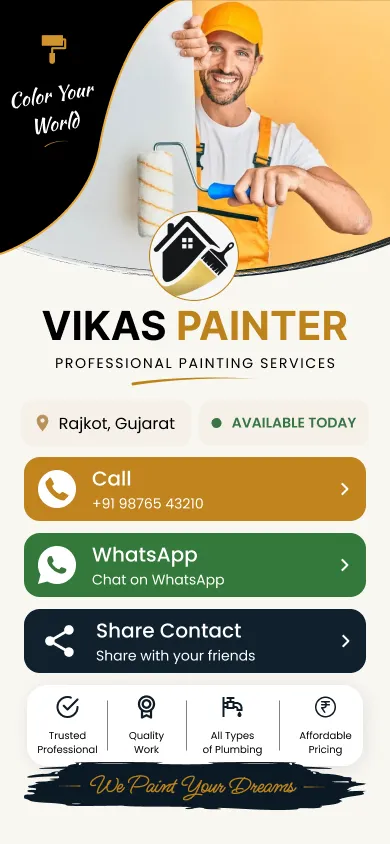Painter digital card template preview
