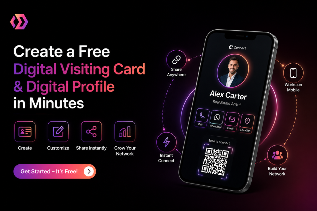 Create a Free Digital Visiting Card & Digital Profile in Minutes