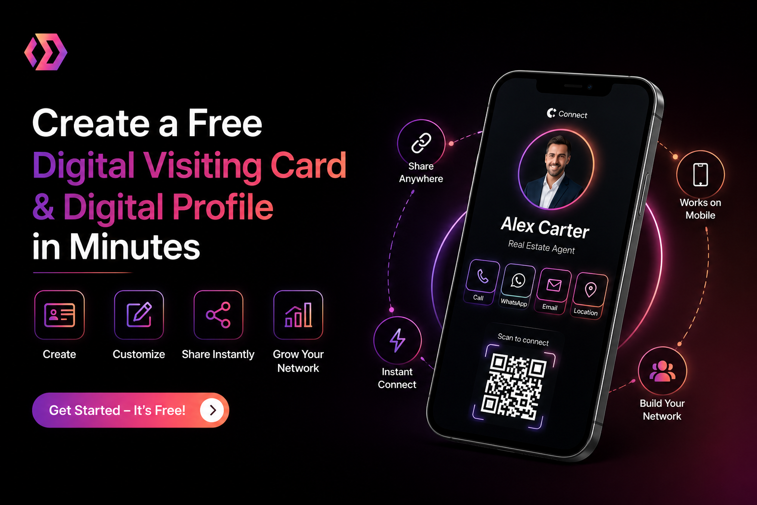 Create a Free Digital Visiting Card & Digital Profile in Minutes